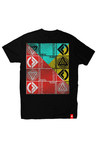 LA Mental (Stacked and Slashed) Unisex T-Shirt tshirts Odysseus Clothing 