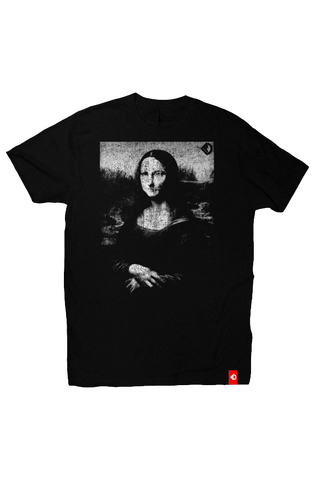 Mona Lisa Vile Unisex T-Shirt (Ashes) tshirts Odysseus Clothing 