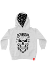 Psycho Cranium (Bone) Kids Unisex Pullover Hoodie hoodies Odysseus Clothing 
