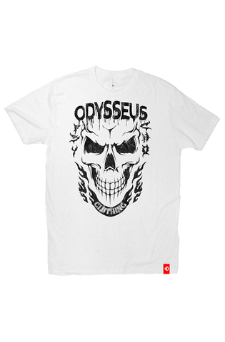 Psycho Cranium (Bone) Unisex T-Shirt tshirts Odysseus Clothing 