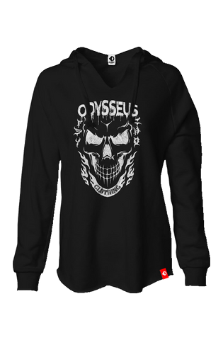 Psycho Cranium Women's Lightweight Wash Hoodie hoodies Odysseus Clothing 